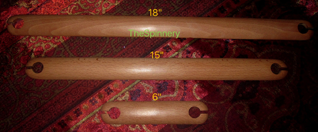 Beveled & Lacquered Maple Stick or Belt Shuttles You Choose 6" 15" or 18" Super Fast Shipping!