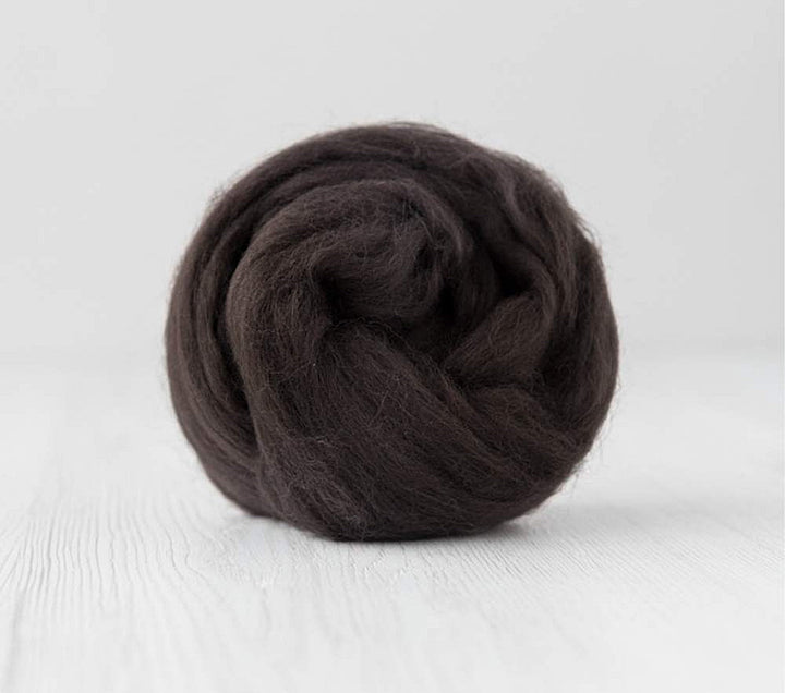 Coffee Merino Tussah Silk Organic Ultra Soft DHG