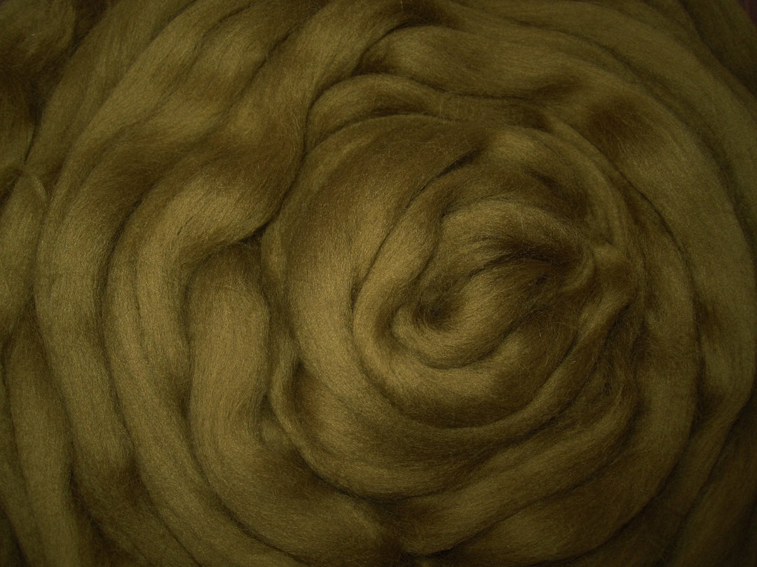 Super Fine & Organic Olive Green Color 19 Micron DHG Merino