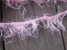 Load image into Gallery viewer, Light Pink Extra Fuzzy Eyelash 100% Linen Novelty Yarn 20 Yard Skeins SUPER FAST SHIPPING!
