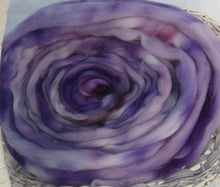 Load image into Gallery viewer, Fields of Lavender Hand Dyed Longwool Superwash Spinners and Felters
