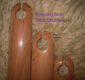 Beveled & Lacquered Maple Stick or Belt Shuttles You Choose 6" 15" or 18" Super Fast Shipping!