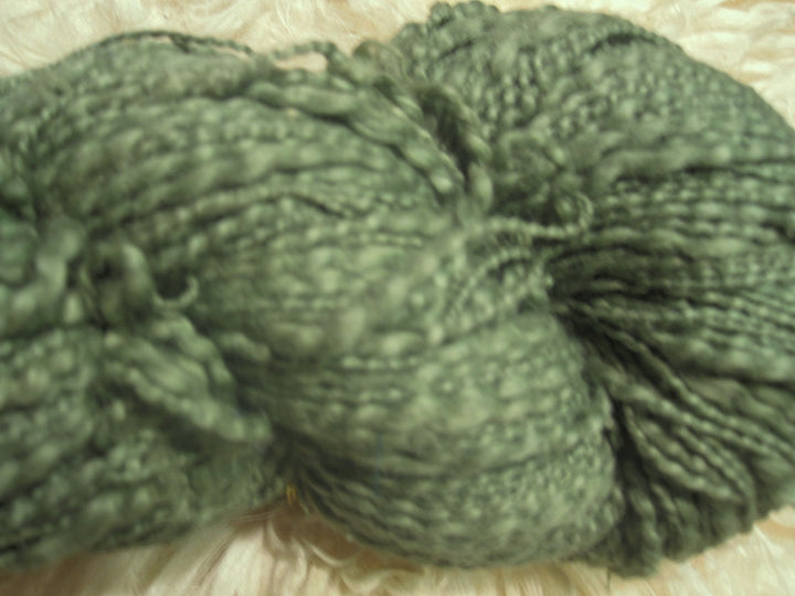 Novelty Yarn Olive Green 100% Cotton Slub Yarn/Thread Thick 'n Thin 300 - 350 Yards