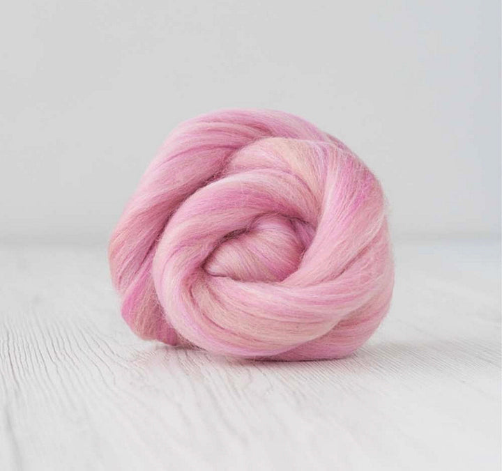 Super Fine & Organic Light Pinks Multi Color 19 Micron DHG Merino