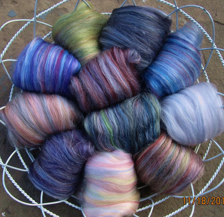 Soft & Stunning Bay Breeze Merino Tussah Silk Blend Ashland Bay Lux Roving