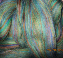 Load image into Gallery viewer, Vivid Blue Green Ashland Bay Colonial Multi for Spinners and Felters You Choose 1, 2 or 4 oz SUPER FAST Shipping!
