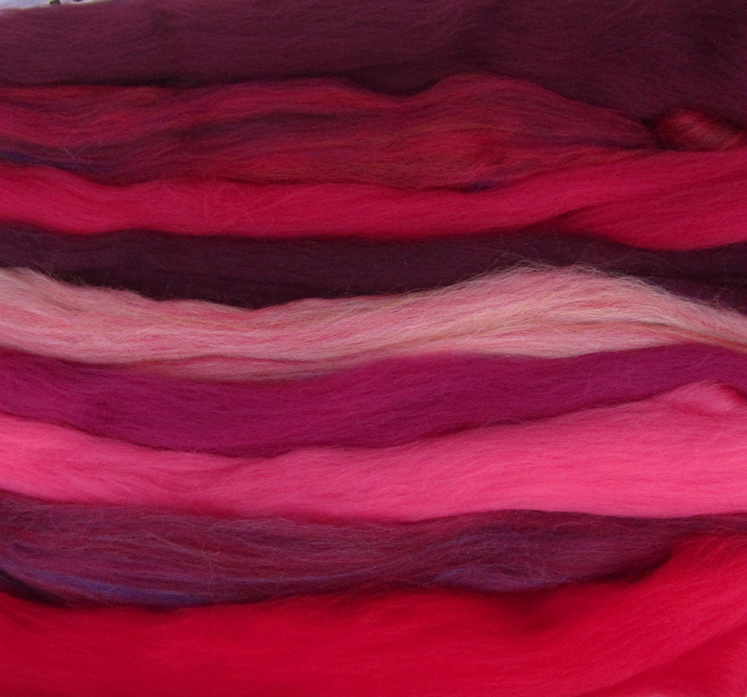 Ashland Bay Expanded REDS Merino 64s Collection for Spinning & Felting SUPER FAST Shipping!