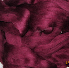Load image into Gallery viewer, Soft Maroon Ashland Bay Merino Spinning Felting SUPER FAST SHIPPING!
