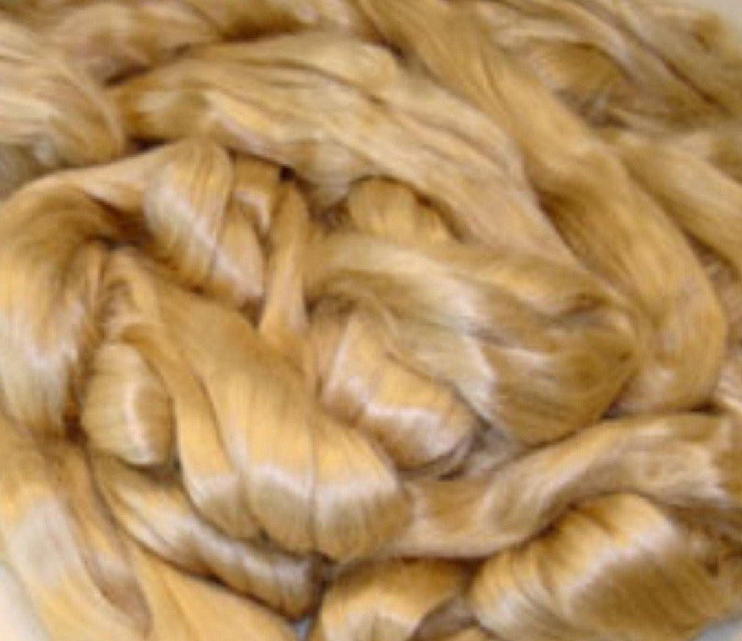 Natural Honey or White Tussah Silk Ashland Bay Spinning Felting Dyeing SUPERFAST SHIPPING!