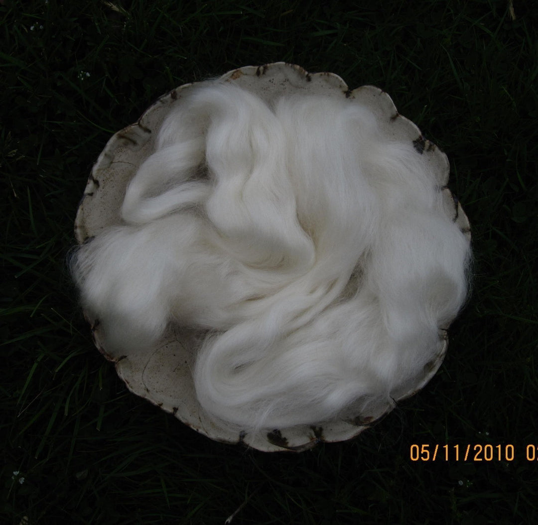 Soft & Glossy Snow White Kid Mohair