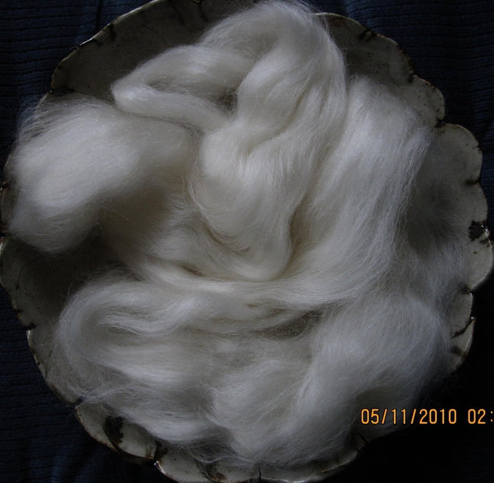 Soft & Glossy Snow White Kid Mohair