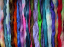 Load image into Gallery viewer, 20 or more Color Blend Superwash Sampler Spinners and Felters

