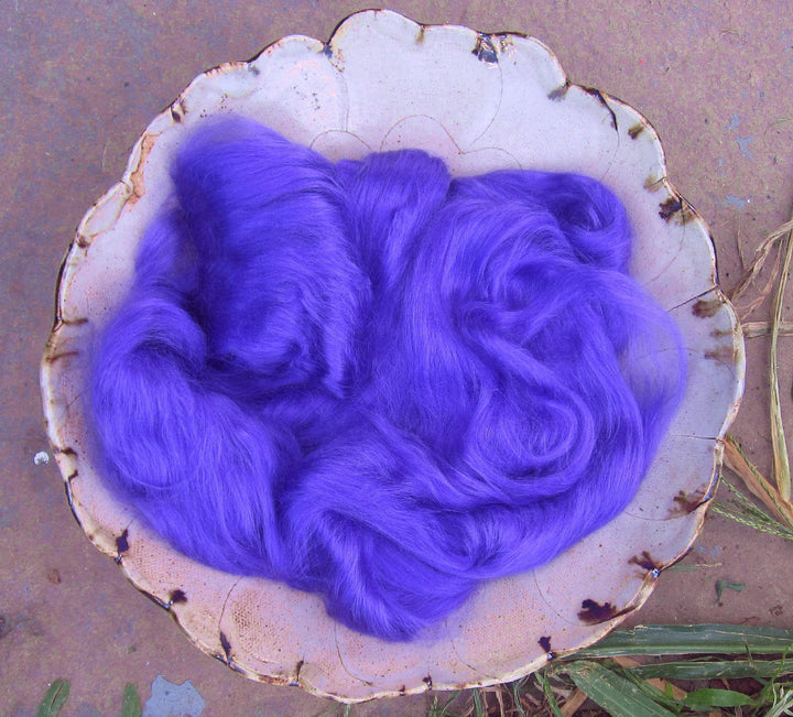 Deep and Vivid Purple Bamboo Silk Ultra Soft Spinning Felting SUPER FAST SHIPPING!