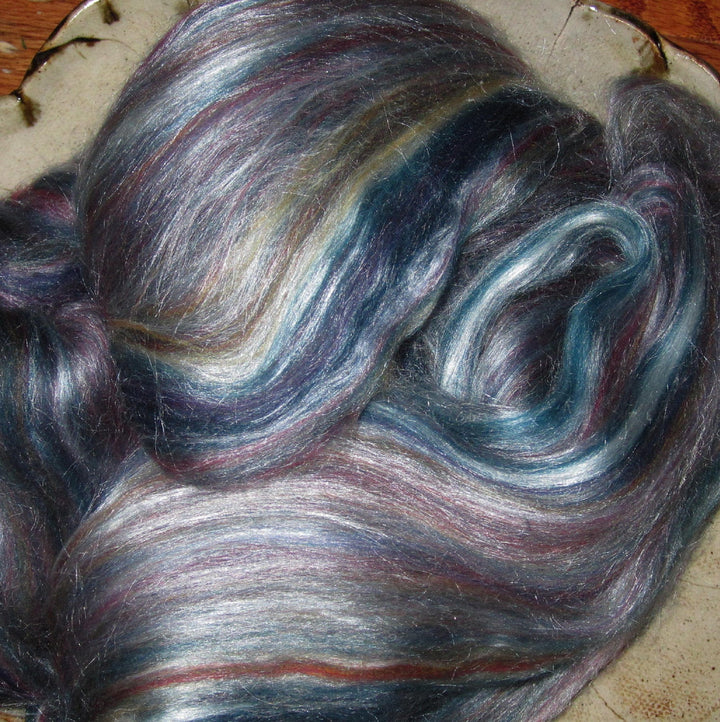 Soft & Subtle Diablo Merino Tussah Silk Blend Ashland Bay Lux Roving