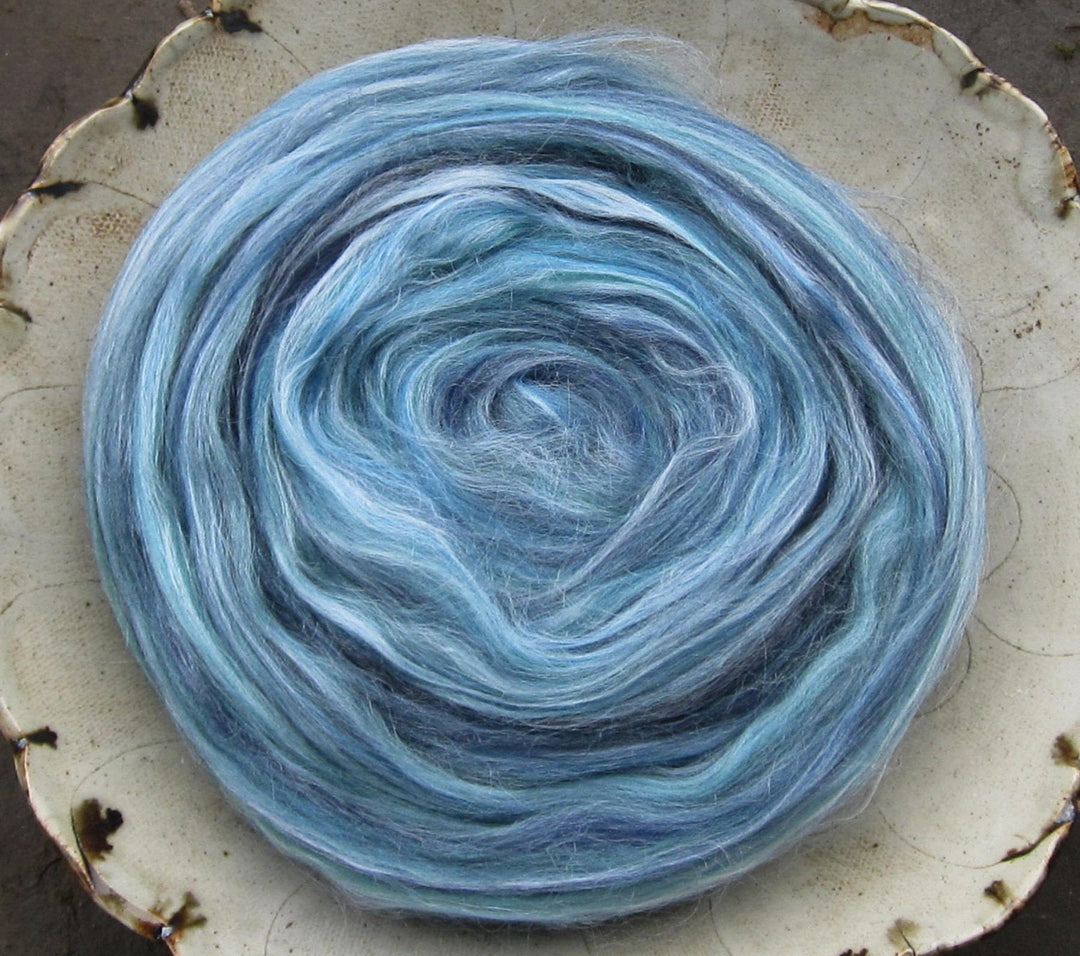 Soft & Stunning Bay Breeze Merino Tussah Silk Blend Ashland Bay Lux Roving