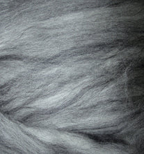 Load image into Gallery viewer, Salt and Pepper Merino-Tussah Silk Blend Ashland Bay Lux Roving
