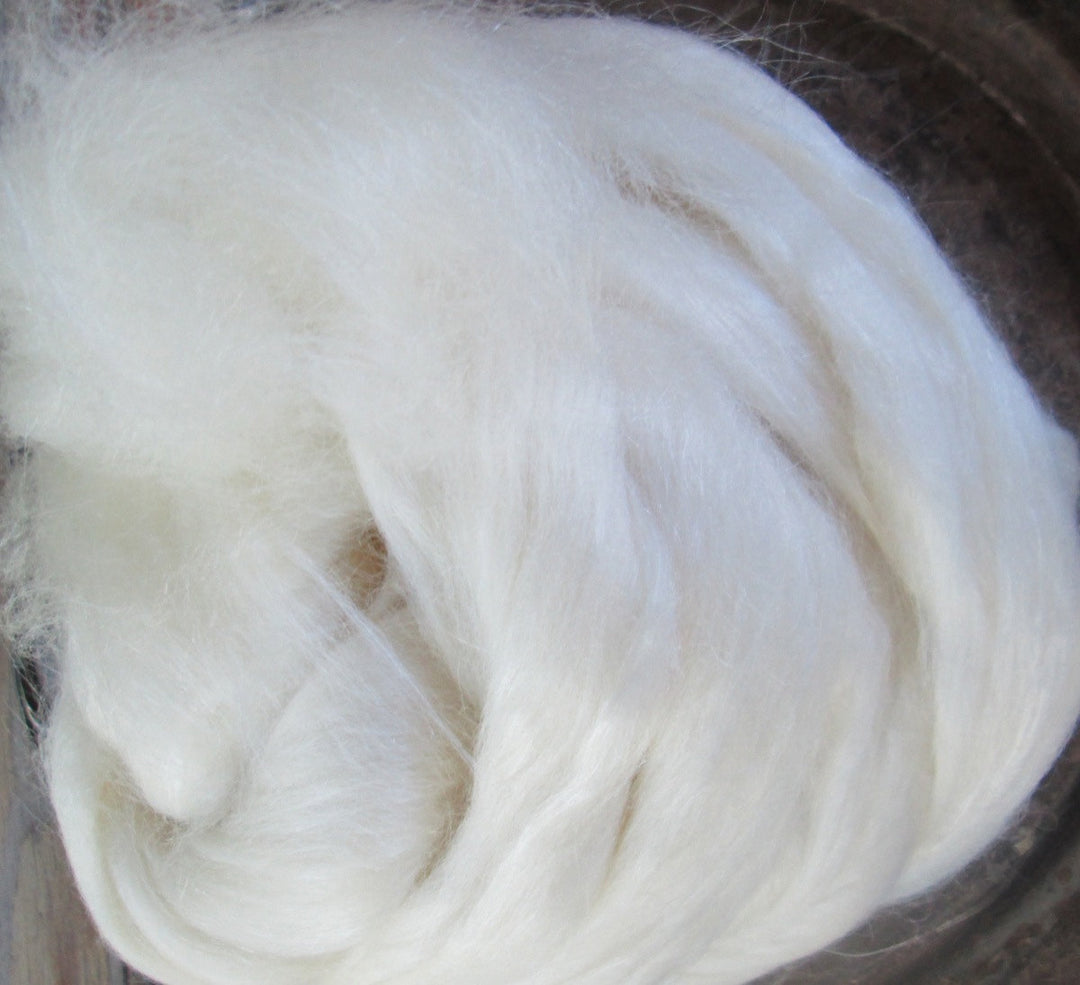 Polwarth/Silk 60/40 True Luxury Spinning Fiber Great for Felting Too! 1, 2 or 4 Oz SUPER FAST SHIPPING!