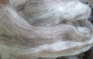 Mixed BFL Undyed White, Black or Multi - Colored Combed Top  Ashland Bay Roving