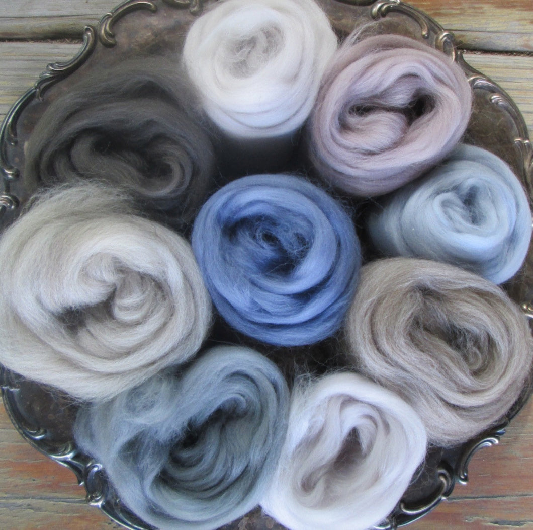 Ashland Bay Expanded GRAYS Merino Collection for Spinners and Felters