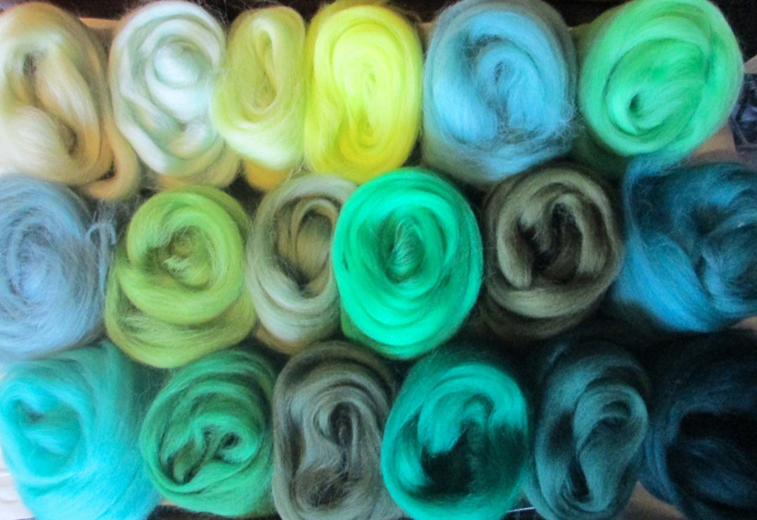 ALL THE GREENS 18 Shades Merino Sampler