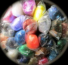 Load image into Gallery viewer, Angelina Fiber Jelly Bean Collection Includes 30 Colors (7 1/2 Oz Total) Sampler Spinning &amp; Felting SUPER FAST SHIPPING!
