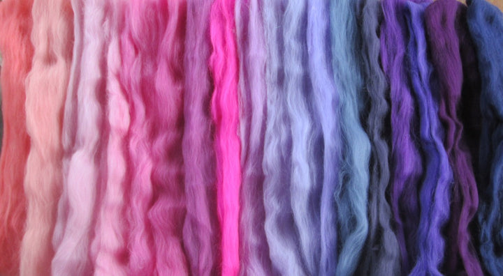 ALL the PINKS and PURPLES 18 Shades Merino Sampler