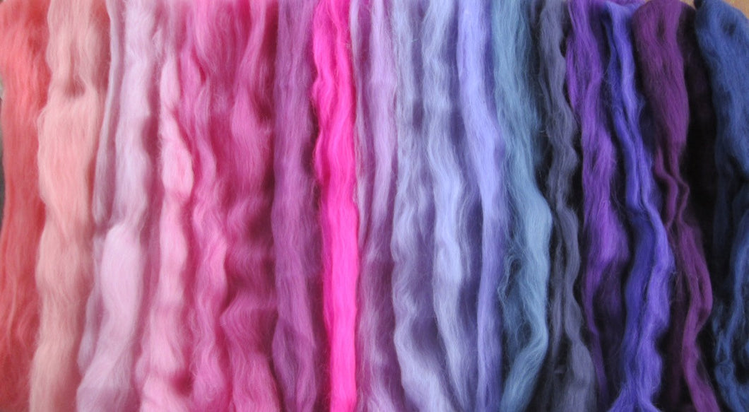 ALL the PINKS and PURPLES 18 Shades Ashland Bay Merino 4.5 Oz of Colors Super Fast Shipping!