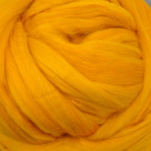 Ultra Soft Goldenrod Merino Tussah Silk Luxurious Blend Spinning Felting SUPER FAST SHIPPING!