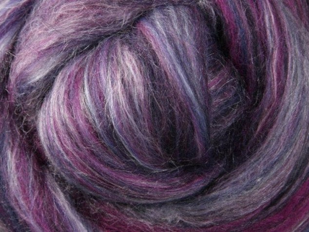 Soft Juniper Black Currant Silk Merino Blend Gorgeous Jewel Tones