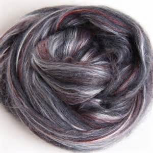 Poppy Seed Silk Merino Luxury Blend Sliver