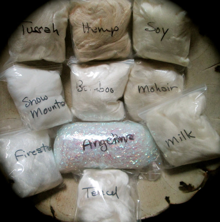 XL Alternative Fiber Assortment Mixed Media 10 Types Lux, Plant & Manmade 5 OZ