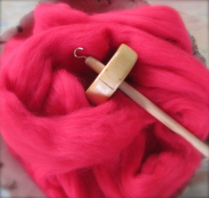 Super Soft & Organic Scarlet 19 Micron Superfine Merino Top