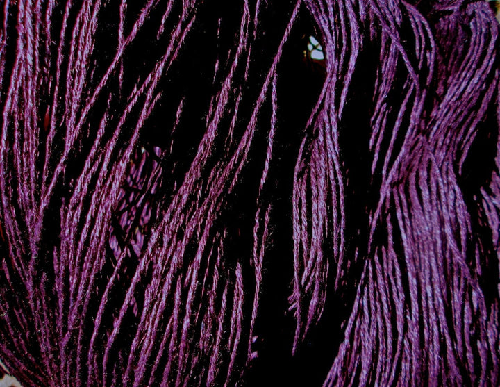 Wet Spun Linen Yarn Soft & Durable "Eggplant"