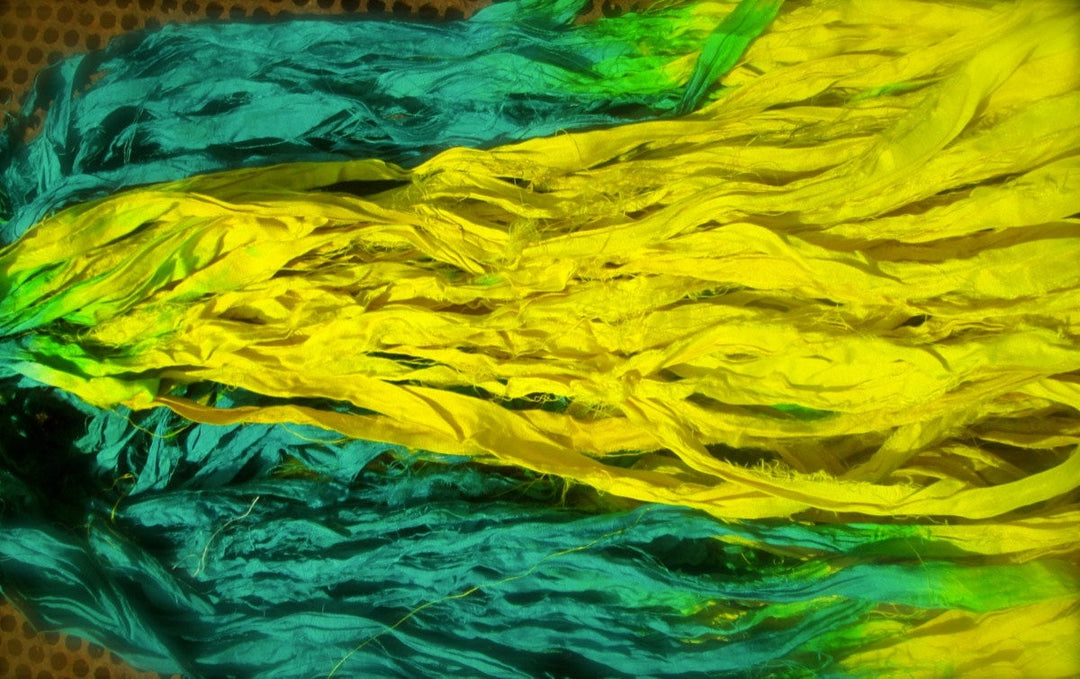 Beach Bummin' Recycled Sari Silk Ribbon